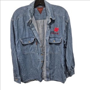 Vintage Stormtech Molson Canadian Denim Long Sleeve Button-up